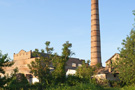 Abandoned factory halls and buildings