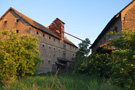 Abandoned factory halls and buildings