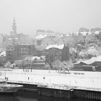 Snow in Belgrade 2006.