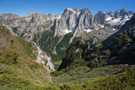 Prokletije, walking from Popadija to Volušnica peak